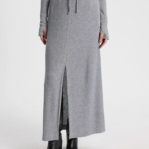 Elegant Gray Maxi Skirt